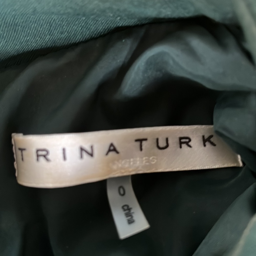 TRINA TURK! Gorgeous Emerald Green Dress! Size 0! - Picture 4 of 6